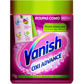 Tira Manchas em Pó Vanish Oxi Advance 390g Refil Econômico para roupas coloridas - Vanish - Rosa