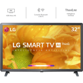 Imagem da oferta Smart TV Led 32'' LG 32LM625 HD Thinq AI Conversor Digital Integrado 3 HDMI 2 USB Wi-Fi