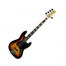 Imagem da oferta Contra Baixo Elétrico 5 Cordas Auburn Music AUBCB513 Jazz Bass Sunburst
