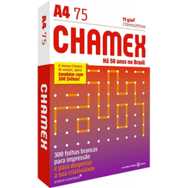 Papel Sulfite A4 Chamex 75g - 300 Folhas