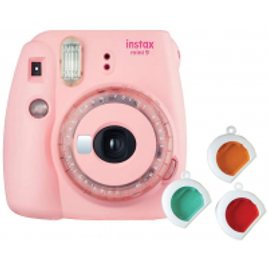 Imagem da oferta Câmera Instantânea Fujifilm Instax Mini 9 Rosa Chiclé com 3 Filtros Coloridos
