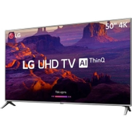 Imagem da oferta Smart TV LED 50" LG 50UK6510 Ultra HD 4k com Conversor Digital 4 HDMI 2 USB Wi-Fi ThinQ AI WebOS 4.0 60Hz  Inteligencia
