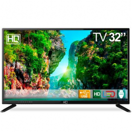 Imagem da oferta TV LED 32” HQ HQTV32 Resolução HD com Conversor Digital 3 HDMI 2 USB Recepção Digital