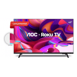 Imagem da oferta Smart TV LED 43" Full HD AOC Roku TV Wifi Conversor Digital USB HDMI - 43S5135/78G