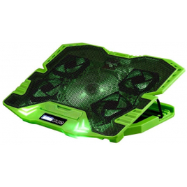 Imagem da oferta Master Cooler Gamer Verde Com Led Warrior - Suporte de Notebook - AC292 30x37cm