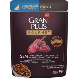 Imagem da oferta Ração Úmida Affinity GranPlus Gourmet Sachê Ovelha para Gatos Castrados