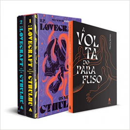 Kit Box Livros Mitos de Cthulhu + A Volta do Parafuso - H. P. Lovecraft / Henry J James - Capa Dura