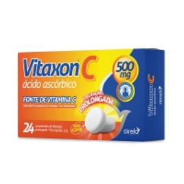 Imagem da oferta Vitamina C Vitaxon C 500mg Liberação Prolongada Zero Açúcar - 24 Comprimidos