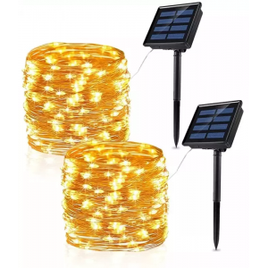 Fita Led com Painel Solar á prova d'água - Multicolor 7M 50LED