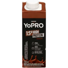 Imagem da oferta 4 Unidades Bebida Láctea YoPRO Chocolate Sem Lactose - Zero Açúcar 250ml