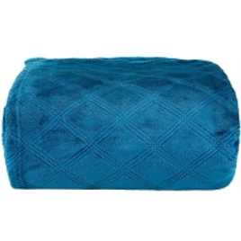 Imagem da oferta Cobertor Casal Flannel 3D Geométrico - Casa & Conforto