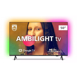 Imagem da oferta Smart TV Philips 50" Ambilight UHD 4K LED Google TV - 50PUG7908/78