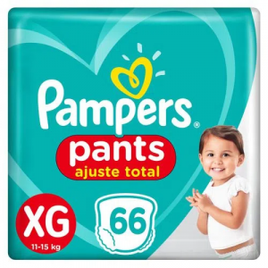 Imagem da oferta 2 Pacotes Fralda Pampers Pants Ajuste Total XG 66 (132) Unidades