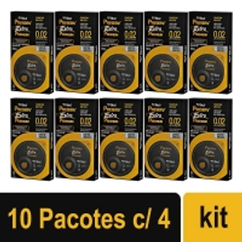 Imagem da oferta Kit Com 10 Pacotes de Preserv Extra Premium c/ 4 Camisinhas
