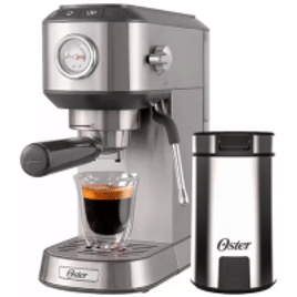 Imagem da oferta Kit Cafeteira Oster Espresso Compacta Perfect Brew BVSTEM7200 + Moedor De Café OMDR100