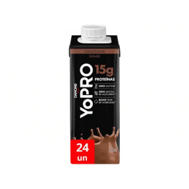 Imagem da oferta Kit Bebida Láctea YoPRO Chocolate Sem Lactose - Zero Açúcar 24 Unidades 250ml Cada