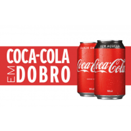 Imagem da oferta Coca-Cola 350ml + Coca-Cola Sem Açúcar 350ml