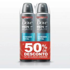 Imagem da oferta Kit Com 02 Desodorantes Dove Men Care Cuidado Total Aerossol 89g