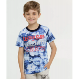 Imagem da oferta Camiseta Infantil Estampa Tie Dye Manga Curta