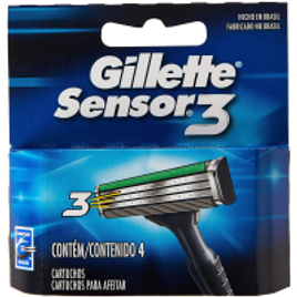 Imagem da oferta Carga Gillette Sensor com 4 Unidades