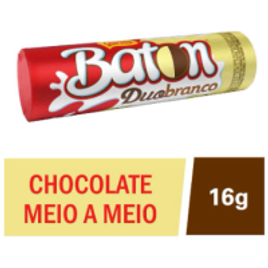 Imagem da oferta 10 Unidades de Chocolate Baton Duo 16g