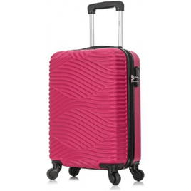 Imagem da oferta Mala De Bordo Abs Para Viagem Cruzeiro Mat 126 Cadeado Integrado Rodas Giro 360 Rosa