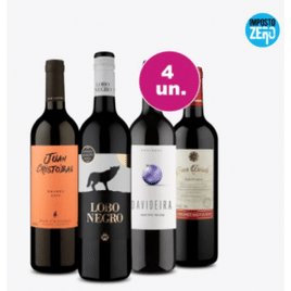 Imagem da oferta Kit 4 Vinhos por 99 - Tour Mundial de Tintos