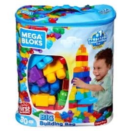 Imagem da oferta Blocos de Montar Mega Bloks Sacola com 80 Peças Fisher-Price