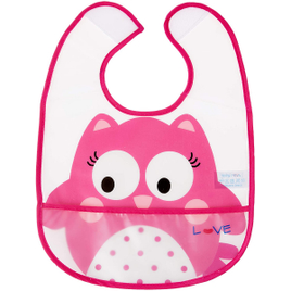 Babador Love com Bolso Coruja