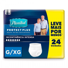 Roupa Íntima Plenitud Protect Plus Unissex Tamanho g/xg 24 Unidades
