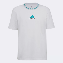 Camiseta Real Madrid Icon 21/22 Adidas Masculina - Branco
