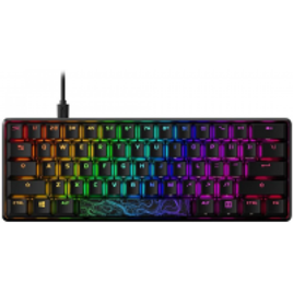 Imagem da oferta Teclado Mecânico Gamer HyperX Alloy Origins 60% RGB Switch HyperX Red US - HKBO1S-RB-US/G