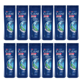 Imagem da oferta Kit com 12 Shampoo Clear Ice Cool Menthol 200ml
