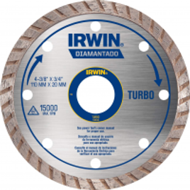 Imagem da oferta Disco Diamantado Irwin Turbo Standard 110 x 20 mm - Prata