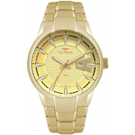 Imagem da oferta Relógio Technos Pulseira de Aço Masculino Dourado - 2117LAX/4X