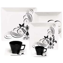 Imagem da oferta Aparelho de Jantar Chá e Café 42 Peças Oxford Porcelanas Oder Quartier Tatoo em Porcelana