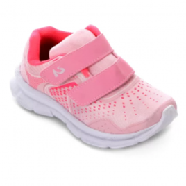 Imagem da oferta Tênis Infantil No Stress Running Velcro - Rosa e Pink