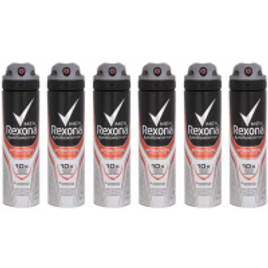 Imagem da oferta Desodorante Aerossol Antitranspirante Masculino Rexona Antibacterial Protection 150ml - 6 Unidades