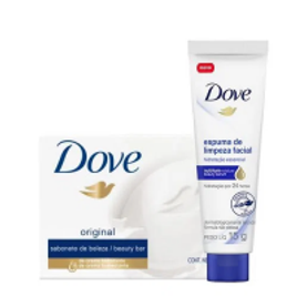 Imagem da oferta Kit Dove Sabonete em Barra Original 90g + Espuma De Limpeza Facial Hidratação Essencial 15g