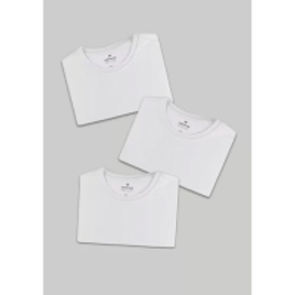 Imagem da oferta Kit Com 3 Camisetas Hering Básicas Femininas