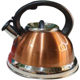 Chaleira de Inox com Apito Fundo Triplo 3 Litros - Della Home