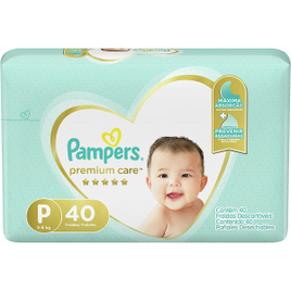 Imagem da oferta Fraldas Pampers Premium Care Tamanho P (40 Unidades)