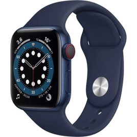 Imagem da oferta Smartwatch Apple Watch Series 6 40mm GPS + Cellular com Case de Alumínio Sport Band