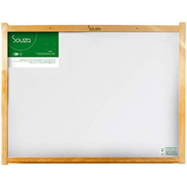 Quadro Branco Standard Souza & Cia 6152 Moldura de Madeira 50x40