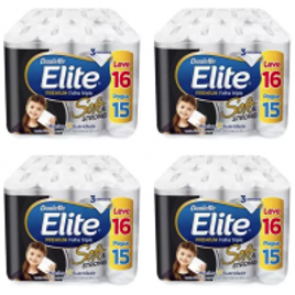Imagem da oferta Kit Papel Higiênico Folha Tripla Elite - Soft & Strong 4 Pacotes com 16 Unidades Cada