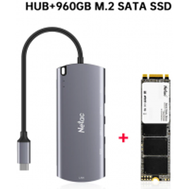 Hub Usb-C 6 em 1Netac + SSD 960GB M.2 Netac
