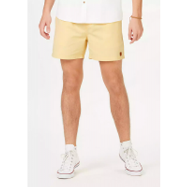 Imagem da oferta Shorts Masculino Em Tecido De Algodão - Amarelo