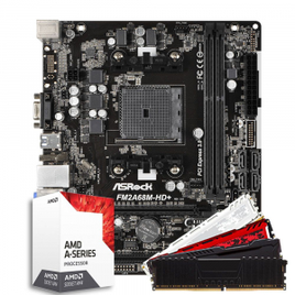Imagem da oferta Pichau Kit Upgrade AMD A6-7480 FM2A68M-HD + R2 8GB DDR3