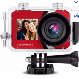 Imagem da oferta Câmera Digital e Filmadora Xtrax Selfie 4K 16MP Vermelha