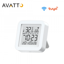 Imagem da oferta Termômetro Interno Com Wi-Fi e Sensor de Umidade Avatto WSH06